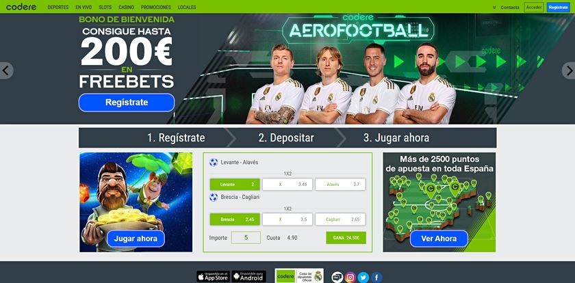 Codere Apuesta Sin Empate Comprobar Codere